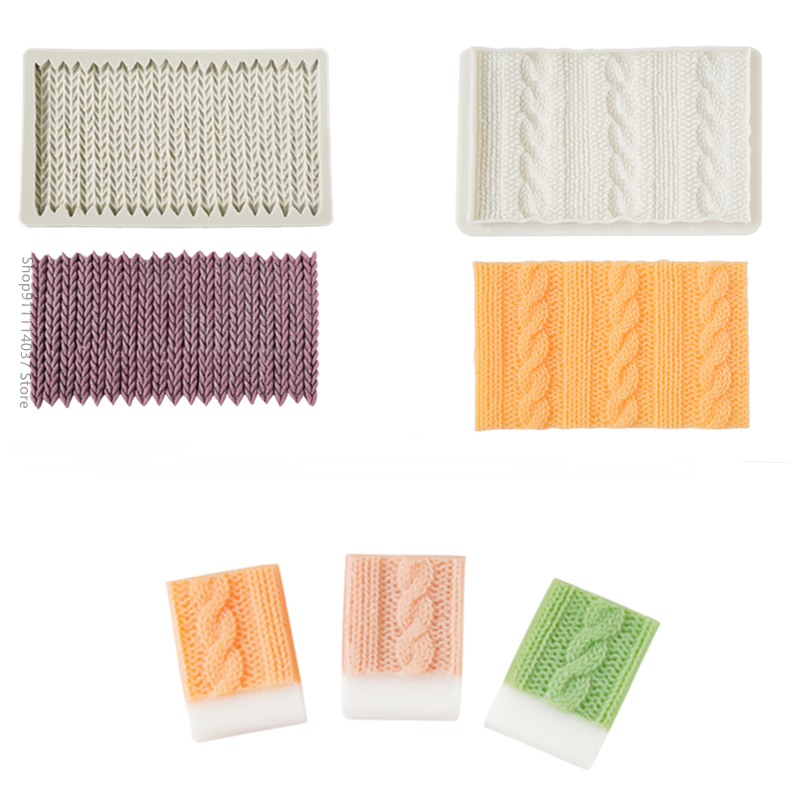 Soap Making Items - 1PCS Sweater Crochet Kniting Pattern Soap