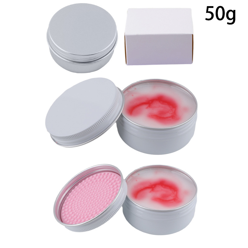 Soap Making Items - 50g Honey Peach Silicone Makeup Brush