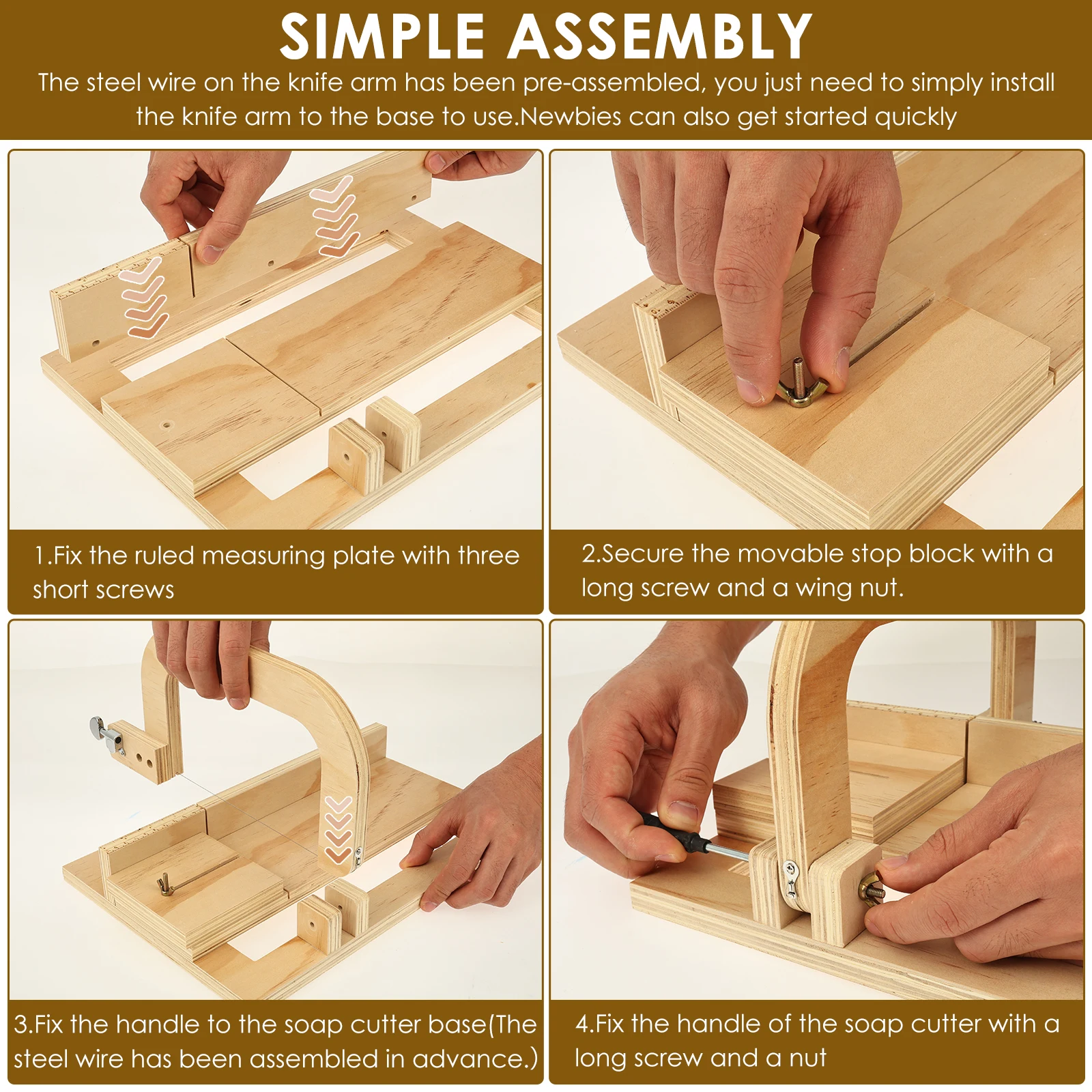 Wooden Soap Cutter Professiona - Soap Making For Beginners Book incelemesi ve fiyatı