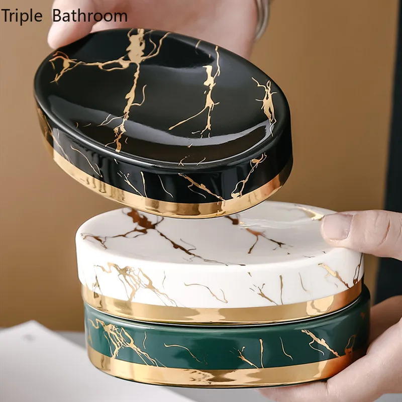 Marble Stripes Ceramics Bathro - Soap Making Items incelemesi ve fiyatı