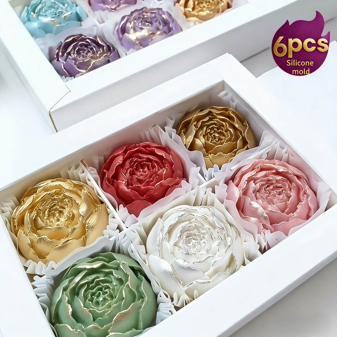 6 Pieces of Exquisite Rosebud  - Soap Making Designs incelemesi ve fiyatı