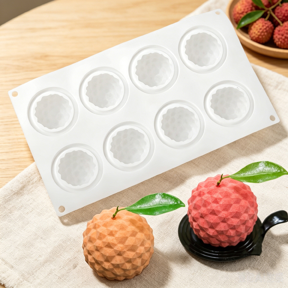 8‑Cavity Lychee Silicone Mold  - Soap Making Oven incelemesi ve fiyatı