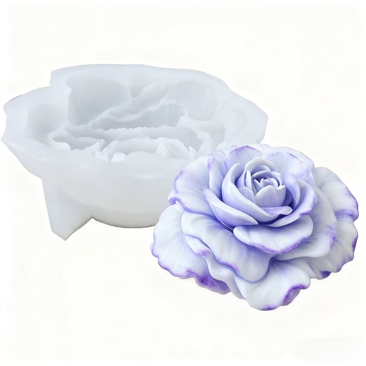 1 Piece 3D Romantic Rose Silic - Soap Making Designs incelemesi ve fiyatı