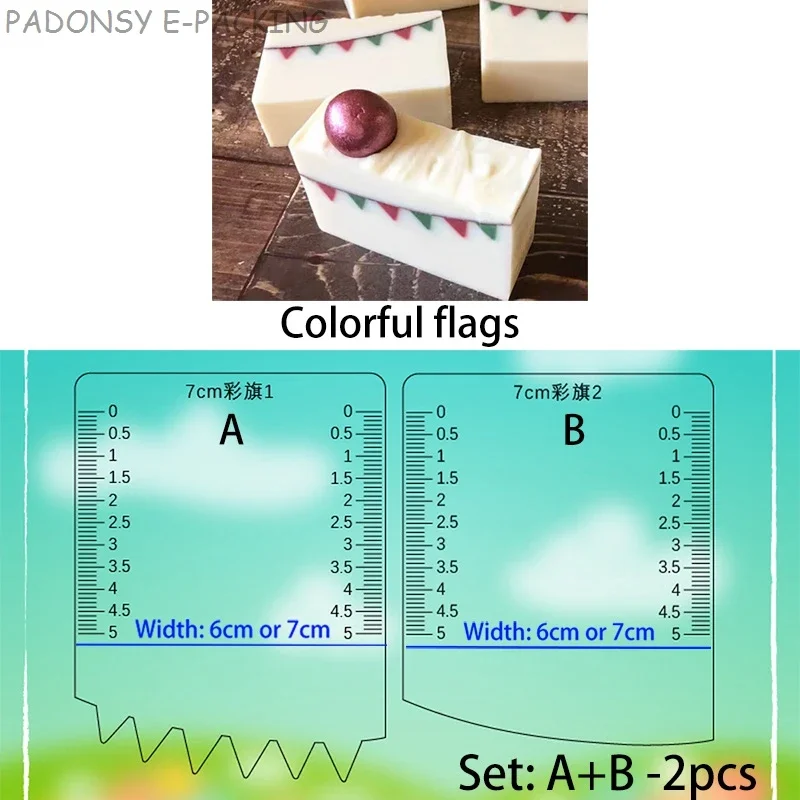 Colored Flag Handmade Soap Scr - Soap Making Designs incelemesi ve fiyatı