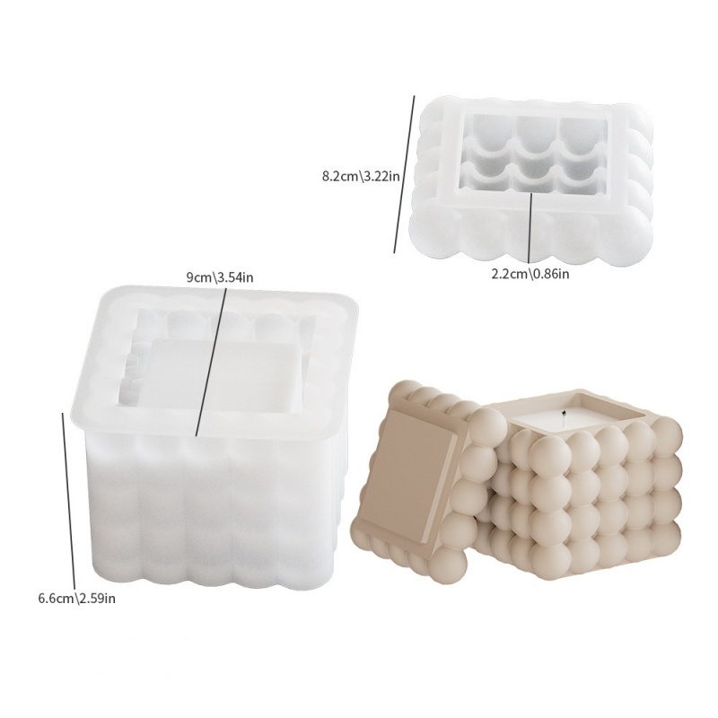 DIY 3D Bubble Cube Candle Sili - Soap Making Books incelemesi ve fiyatı