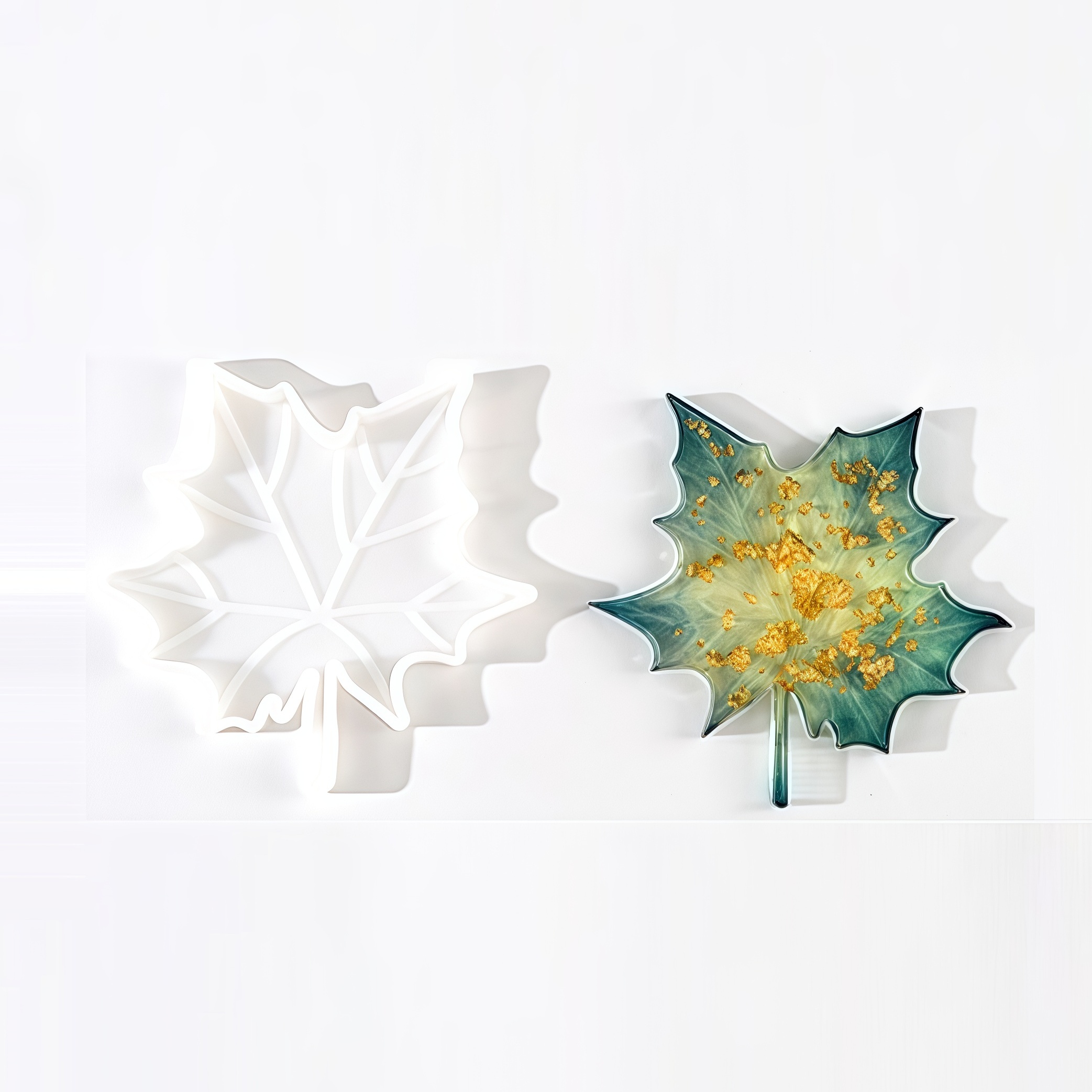 1PC Maple Leaf shaped Silicone - Soap Making Molds incelemesi ve fiyatı