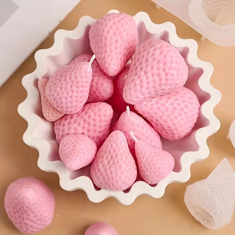Strawberry Silicone Candle Mol - Soap Making Oven incelemesi ve fiyatı