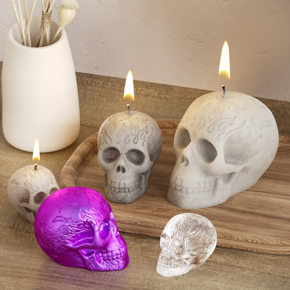 Multi Size Skull Head Silicone - Soap Making Molds incelemesi ve fiyatı