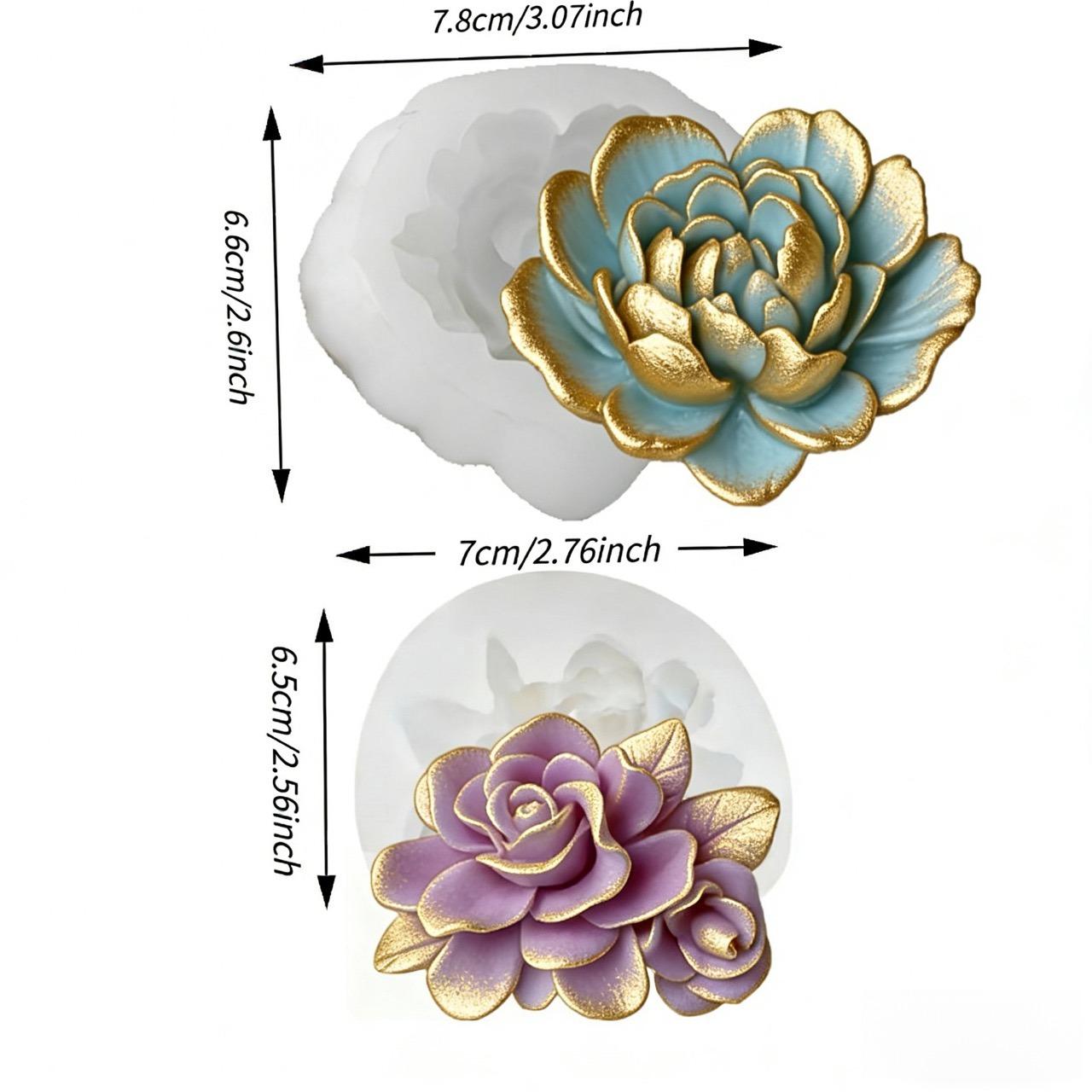 2-Piece 3D Heart-Shaped Garden - Soap Making Designs incelemesi ve fiyatı