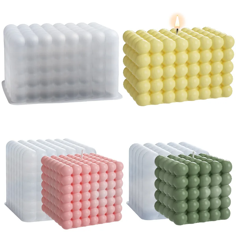 Large Bubble Cube Candles Sili - Soap Making Molds incelemesi ve fiyatı
