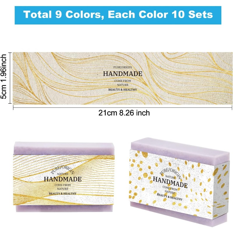 90pcs Soap Wrappers 9 Styles S - Soap Making For Beginners Book incelemesi ve fiyatı