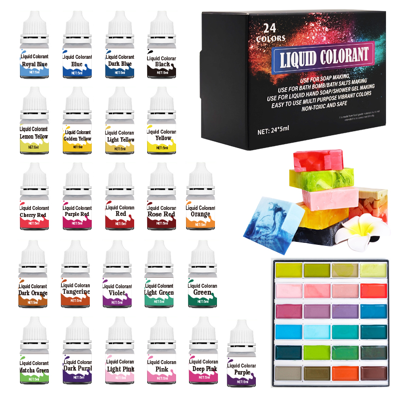24-color bath ball soap dye –  - Soap Making Raw Material incelemesi ve fiyatı