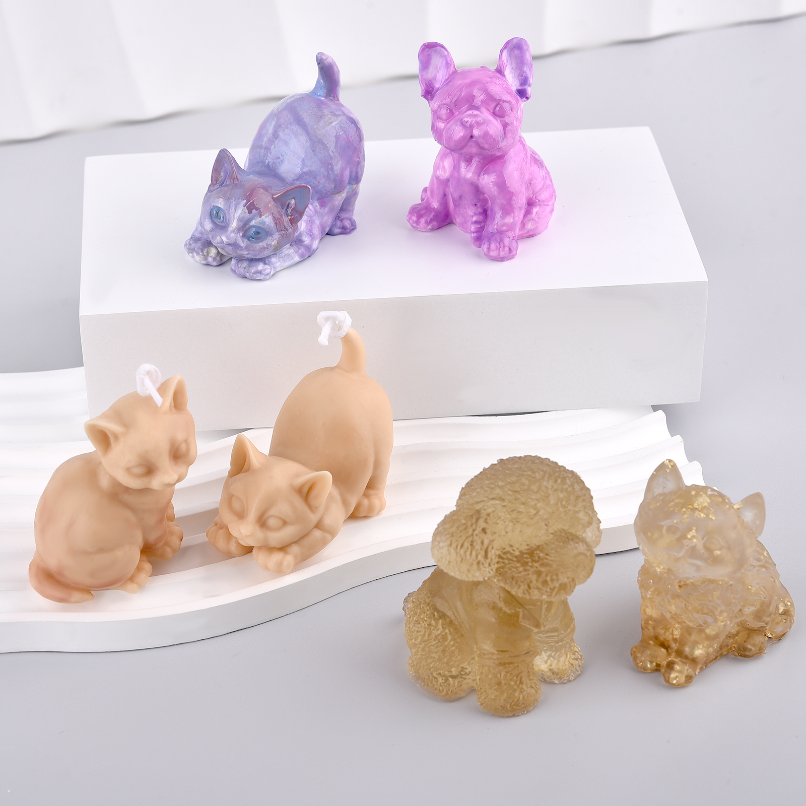 3D Dogs Cats Silicone Mold For - Soap Making Molds incelemesi ve fiyatı
