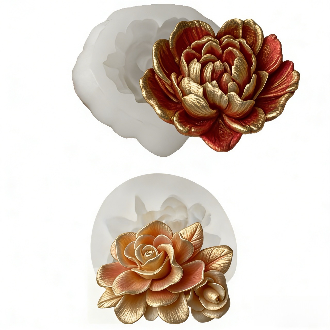 2-Piece 3D Heart-Shaped Garden - Soap Making Designs incelemesi ve fiyatı