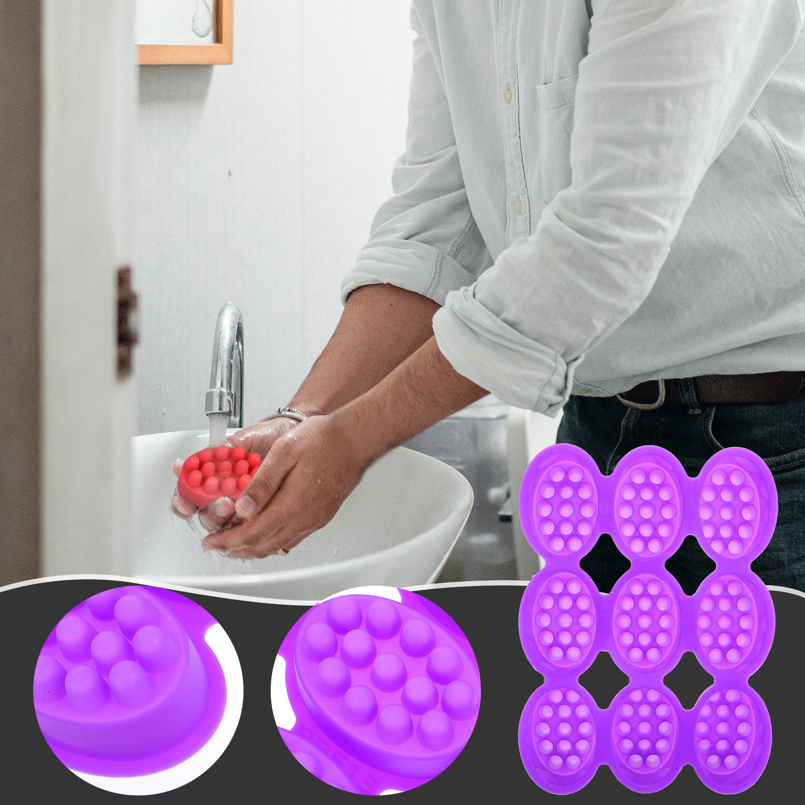 9 Hole Silicone Soap Mold Mass - Soap Making Designs incelemesi ve fiyatı