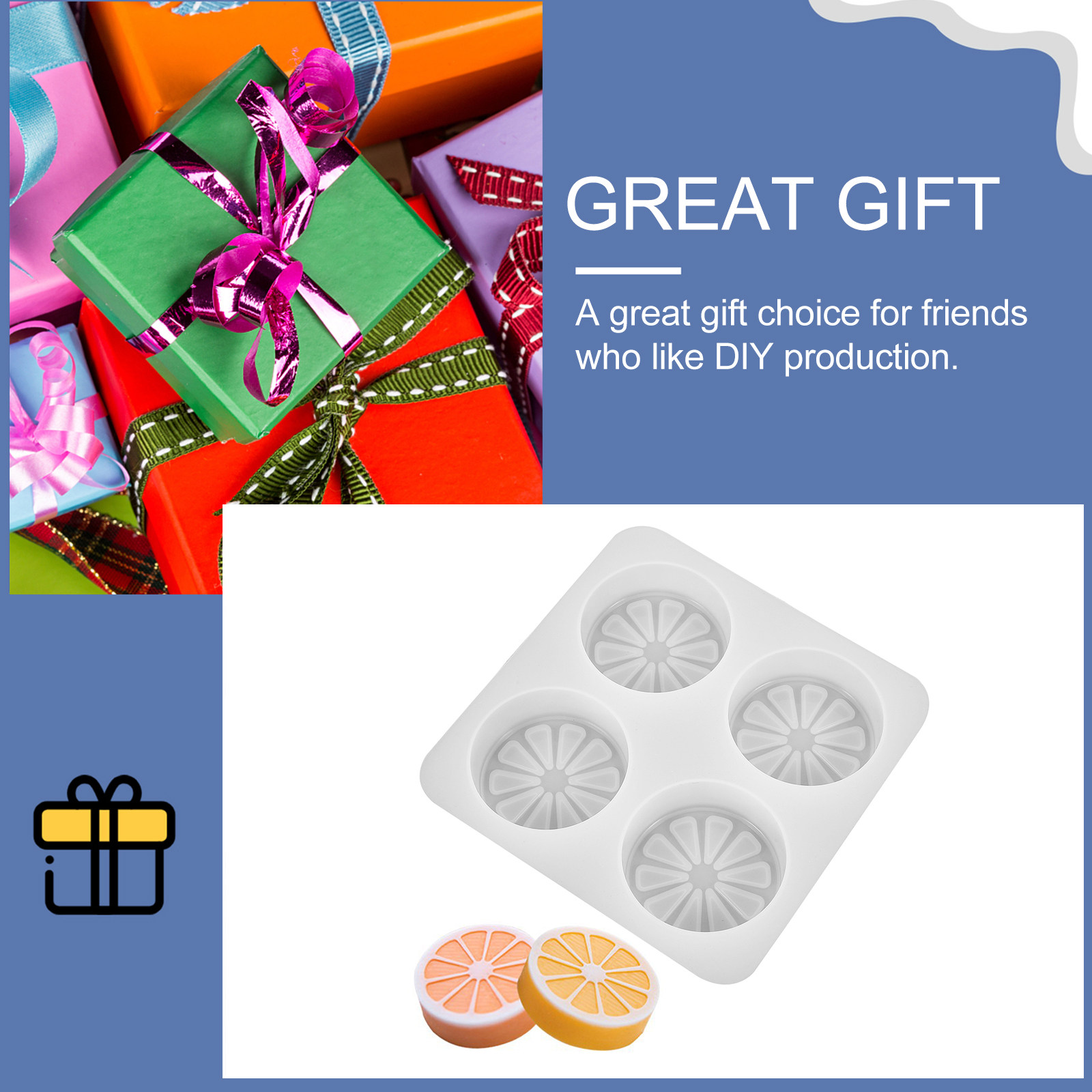 Lemon Slice DIY Silicone Soap  - Soap Making Die incelemesi ve fiyatı