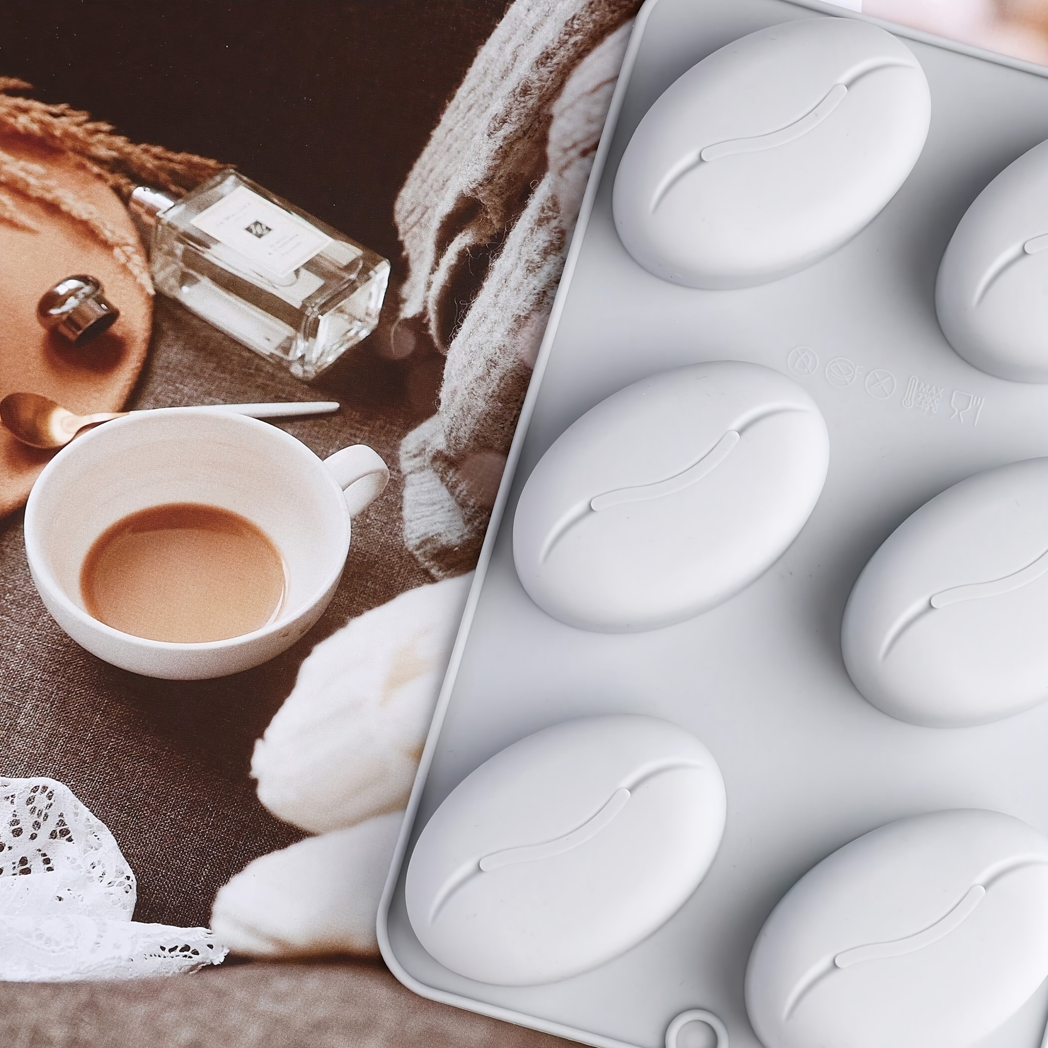 Silicone Mold for Coffee Beans - Soap Making Items incelemesi ve fiyatı